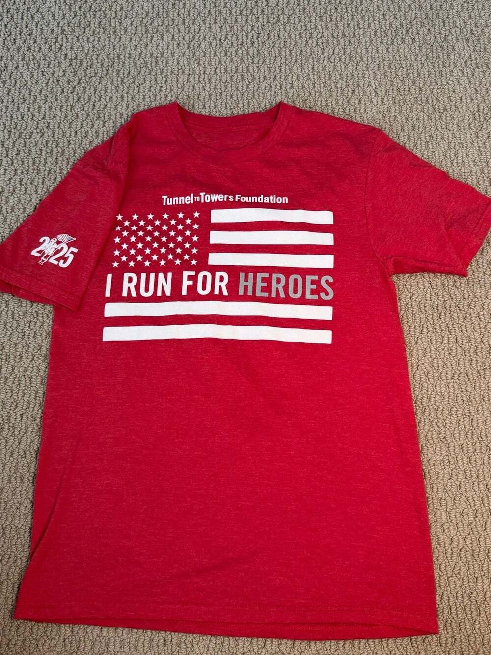 I Run For Heroes 5K Run & Walk Sacramento T-Shirt unisex small